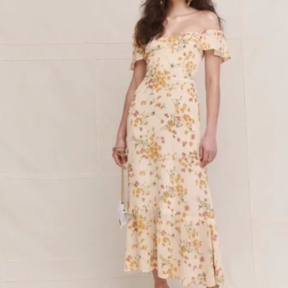 NWT Reformation Butterfly Dress- Aries, Size 2